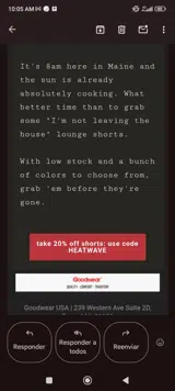 Heatwave coupon verification screenshot