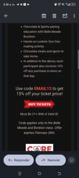 Goo Goo Cluster coupon verification screenshot