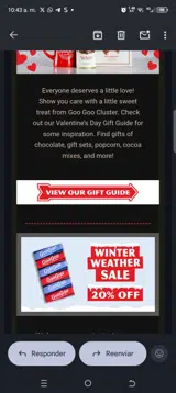 Goo Goo Cluster coupon verification screenshot