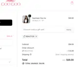BEAUTY20 coupon verification screenshot