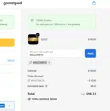 Goonzquad coupon verification screenshot