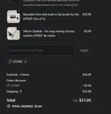 LEVINE coupon verification screenshot