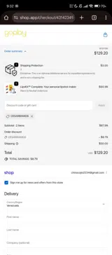 CESARRAMOS coupon verification screenshot