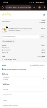 JESUSMEDINA coupon verification screenshot