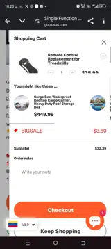 Bigsale coupon verification screenshot