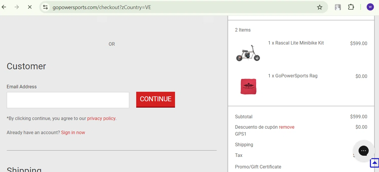 where to use Gopowersports promo code box