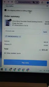 Go Raw coupon verification screenshot