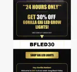 Gorilla Grow Tent coupon verification screenshot