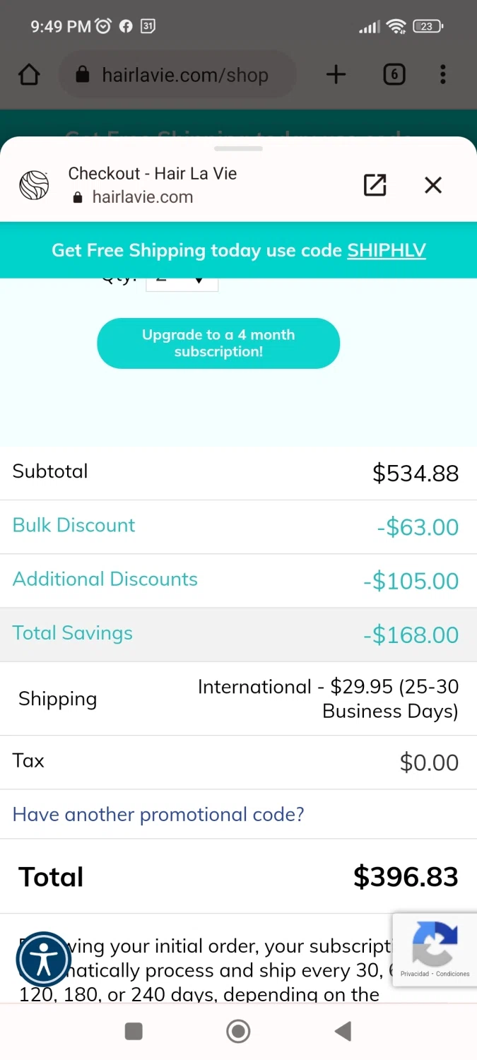 Gorilla Tag VR checkout page showing Gorilla Tag VR promo code box | Screenshot taken by SimplyCodes community member on Jan 17, 2023