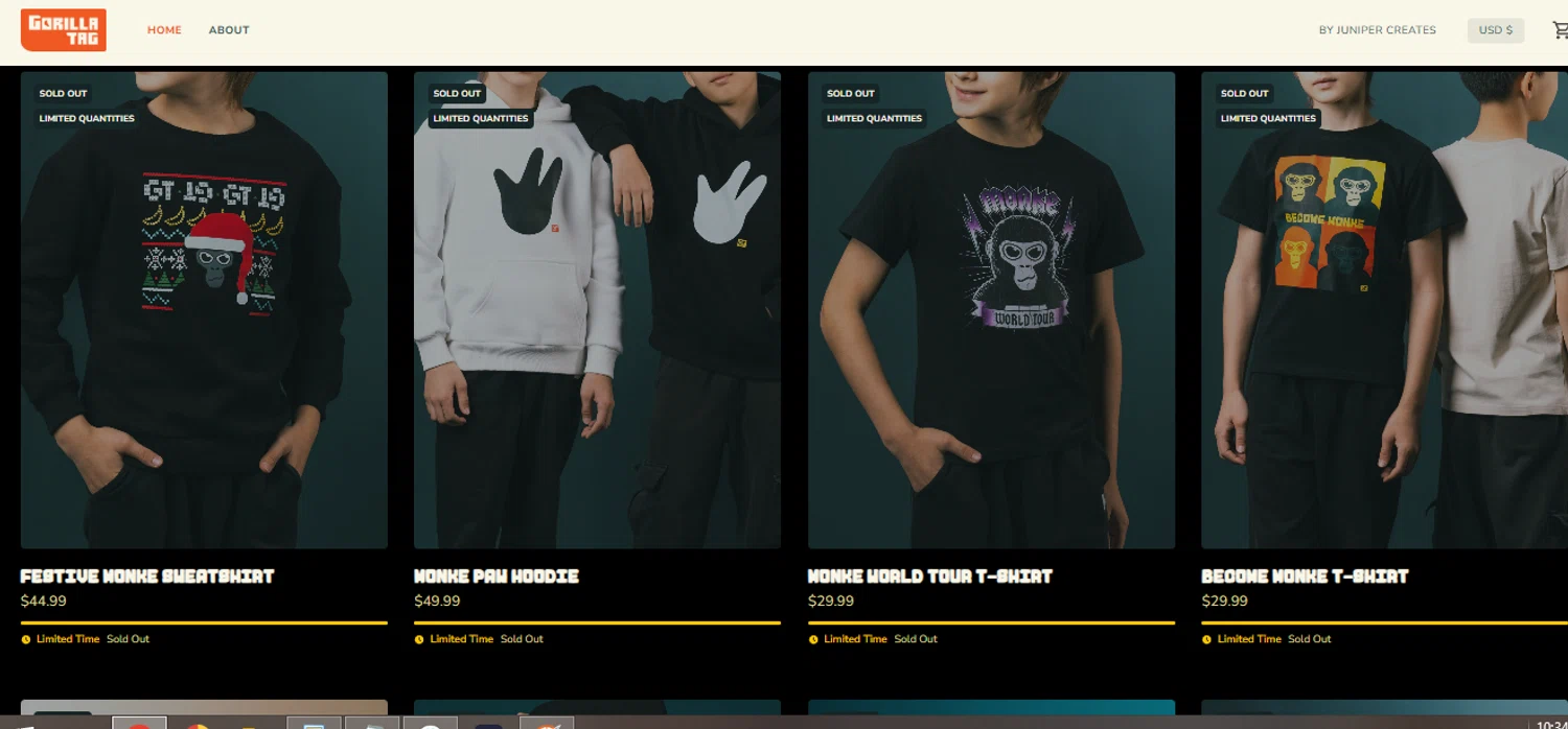 Gorilla Tag VR promo code screenshot showing code EXTRA20 applied at Gorilla Tag VR checkout page. Uploaded by SimplyCodes community member SimplyCVerlie on Feb 25, 2025