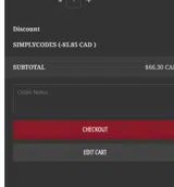 SIMPLYCODES coupon verification screenshot