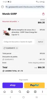 Savee15 coupon verification screenshot