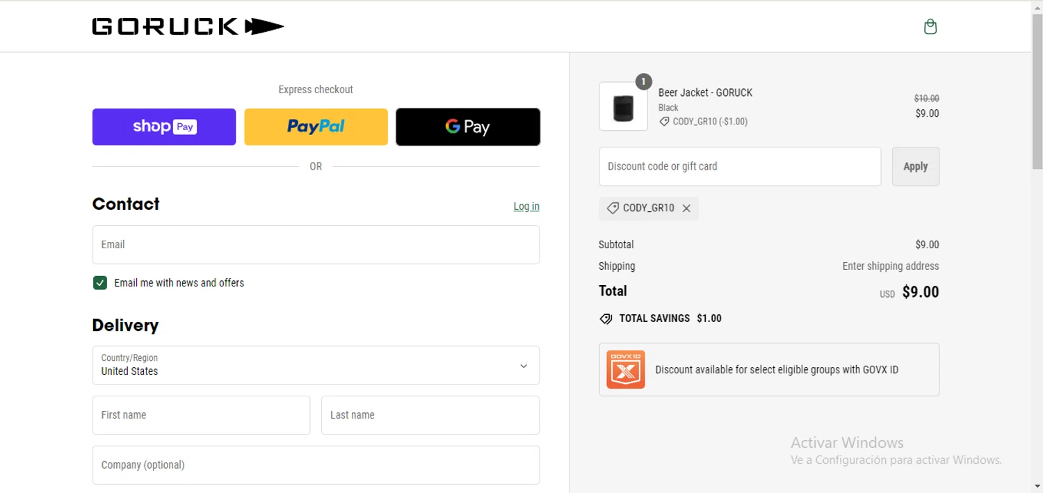 GORUCK Discount Codes 10 Off Coupon Codes in August 2024 SimplyCodes