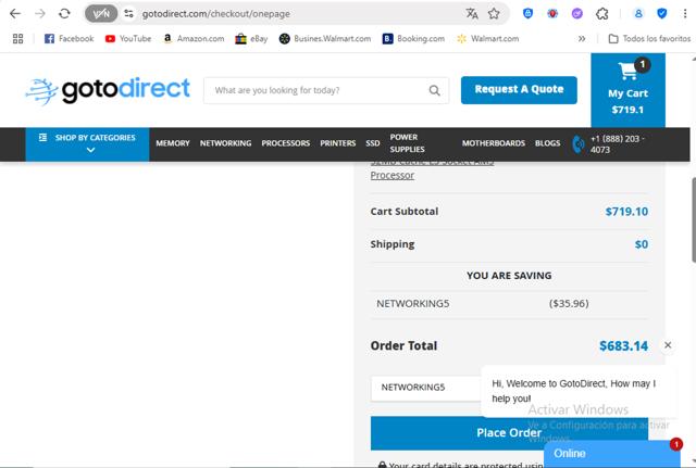 GotoDirect checkout page showing GotoDirect promo code box | Screenshot taken by SimplyCodes community member on Jul 25, 2025