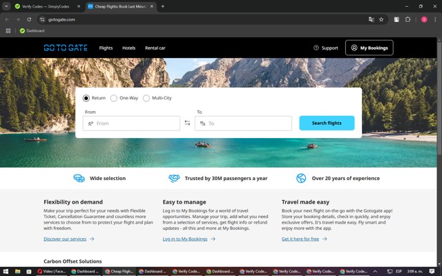 GotoGate checkout page showing GotoGate promo code box | Screenshot taken by SimplyCodes community member on Nov 11, 2024