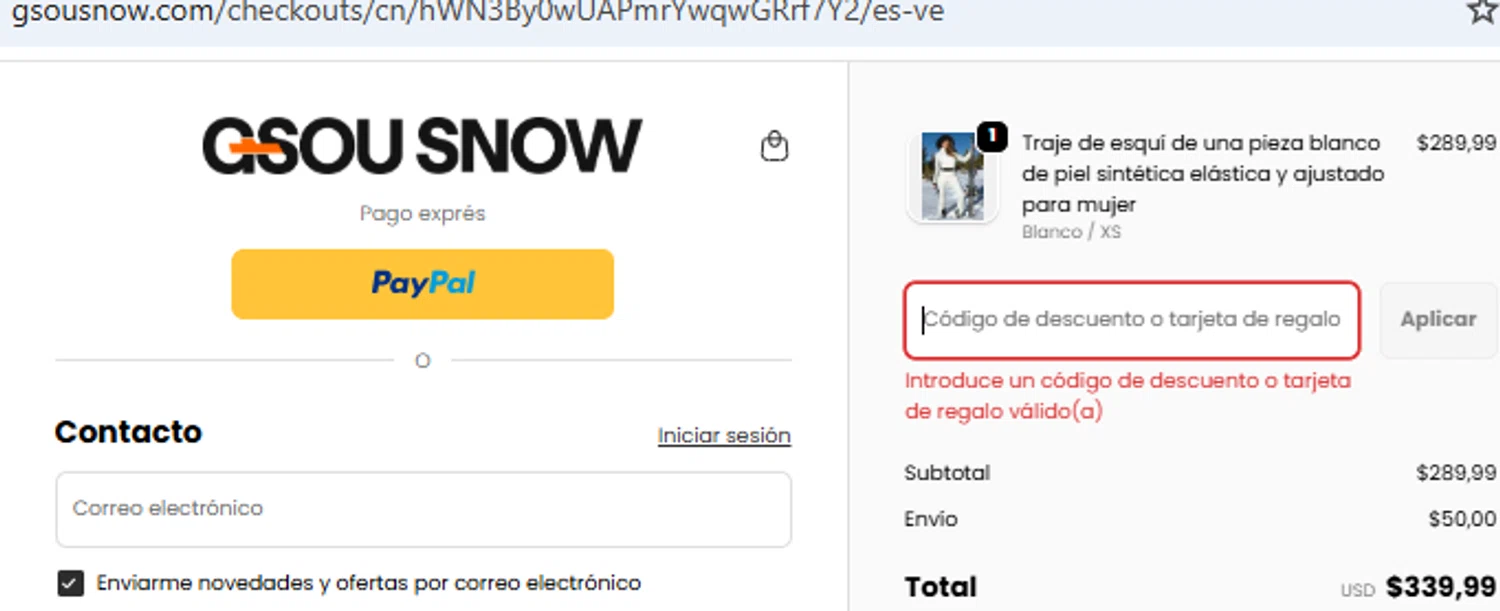 Gou Snow promo code screenshot showing code Ausave15 applied at Gou Snow checkout page. Uploaded by SimplyCodes community member PennyOwl2559 on Sep 20, 2025