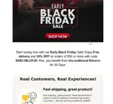 EARLYBLCK20 coupon verification screenshot