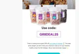 gr8deal25 coupon verification screenshot