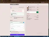 Grace & Green coupon verification screenshot