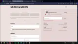 Grace & Green coupon verification screenshot