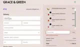 Grace & Green coupon verification screenshot