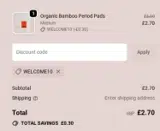 Grace & Green coupon verification screenshot