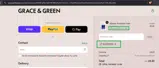 Grace & Green coupon verification screenshot