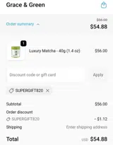 supergift820 coupon verification screenshot