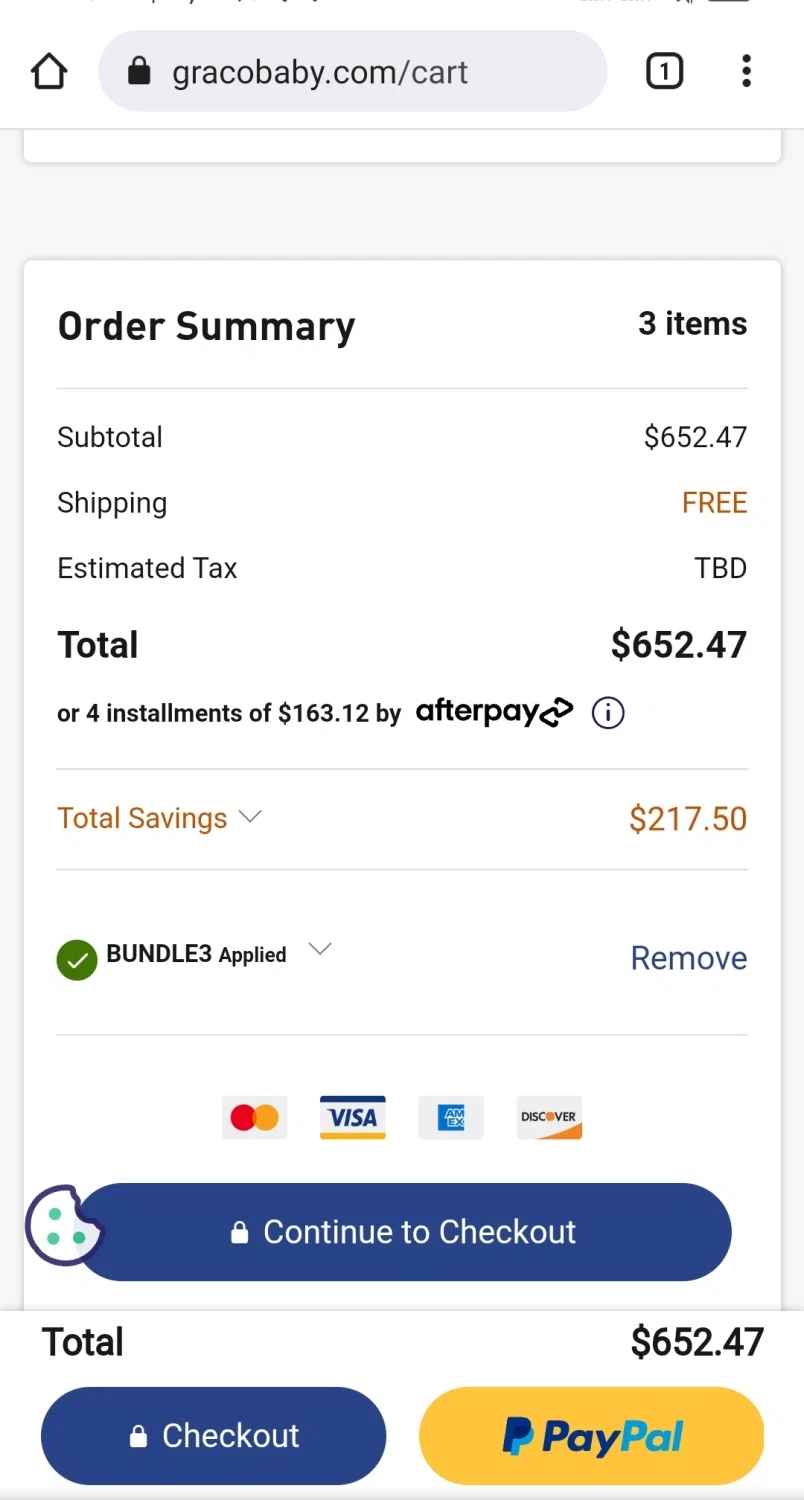 graco first order discount