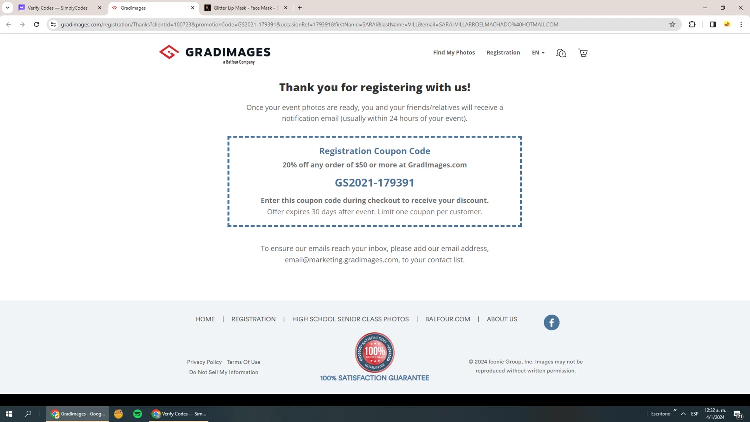 how to use Grad Images coupons