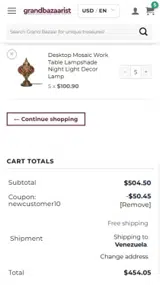 newcustomer10 coupon verification screenshot