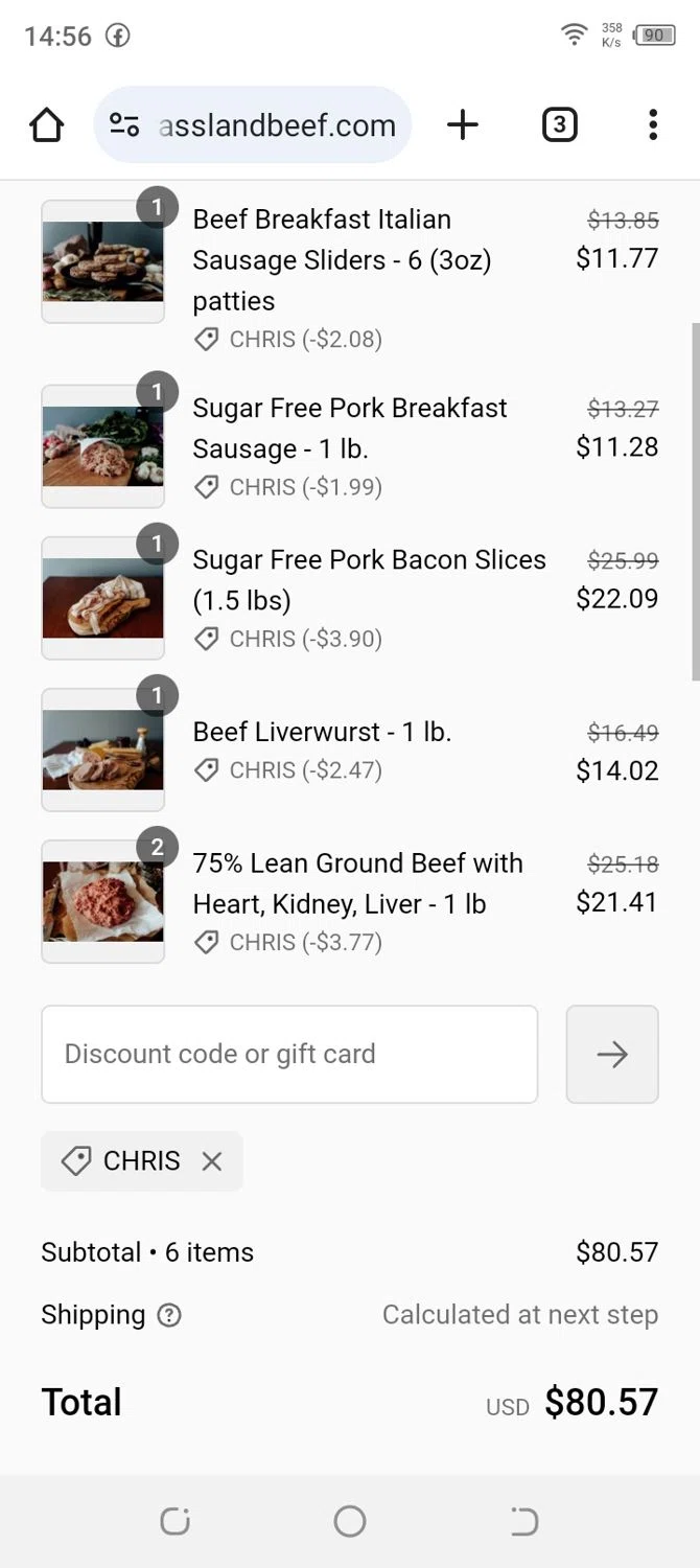 where to use US Wellness Meats promo code box