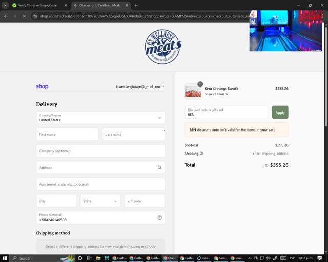 Grassland Beef checkout page showing Grassland Beef promo code box | Screenshot taken by SimplyCodes community member on Sep 4, 2025