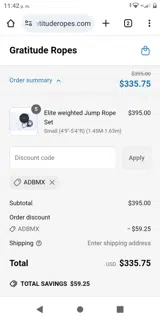 ADBMX coupon verification screenshot