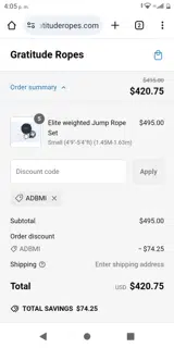 ADBMI coupon verification screenshot