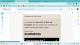 SUMMER25 coupon verification screenshot
