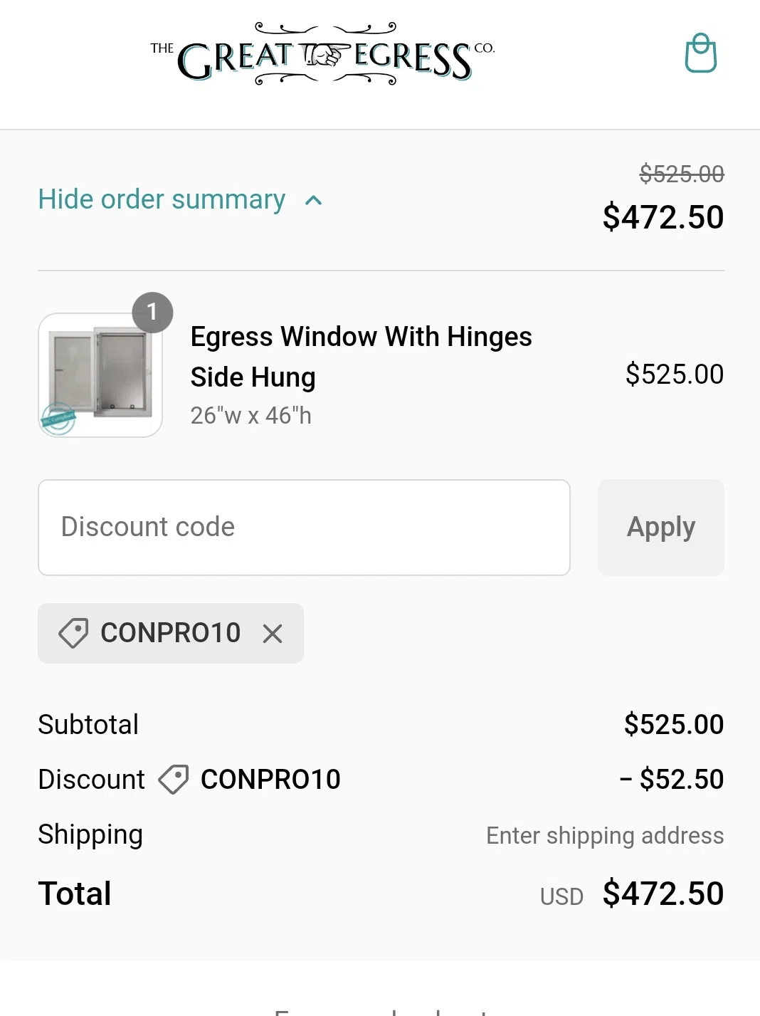 how to use The Great Egress coupons