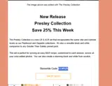 ELVIS25 coupon verification screenshot