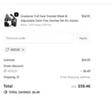 ADD20 coupon verification screenshot