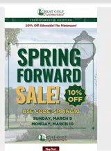 Great Golf Memories coupon verification screenshot