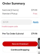 JULY4 coupon verification screenshot