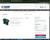 Green Bay Packers coupon verification screenshot