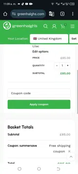 SUMMERSAVE coupon verification screenshot