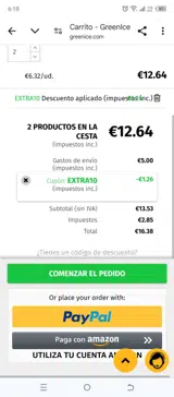 EXTRA10 coupon verification screenshot