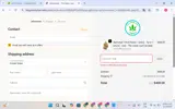 The Green Leaf Cannabis coupon verification screenshot