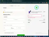 The Green Leaf Cannabis coupon verification screenshot