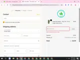 The Green Leaf Cannabis coupon verification screenshot