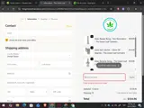 The Green Leaf Cannabis coupon verification screenshot