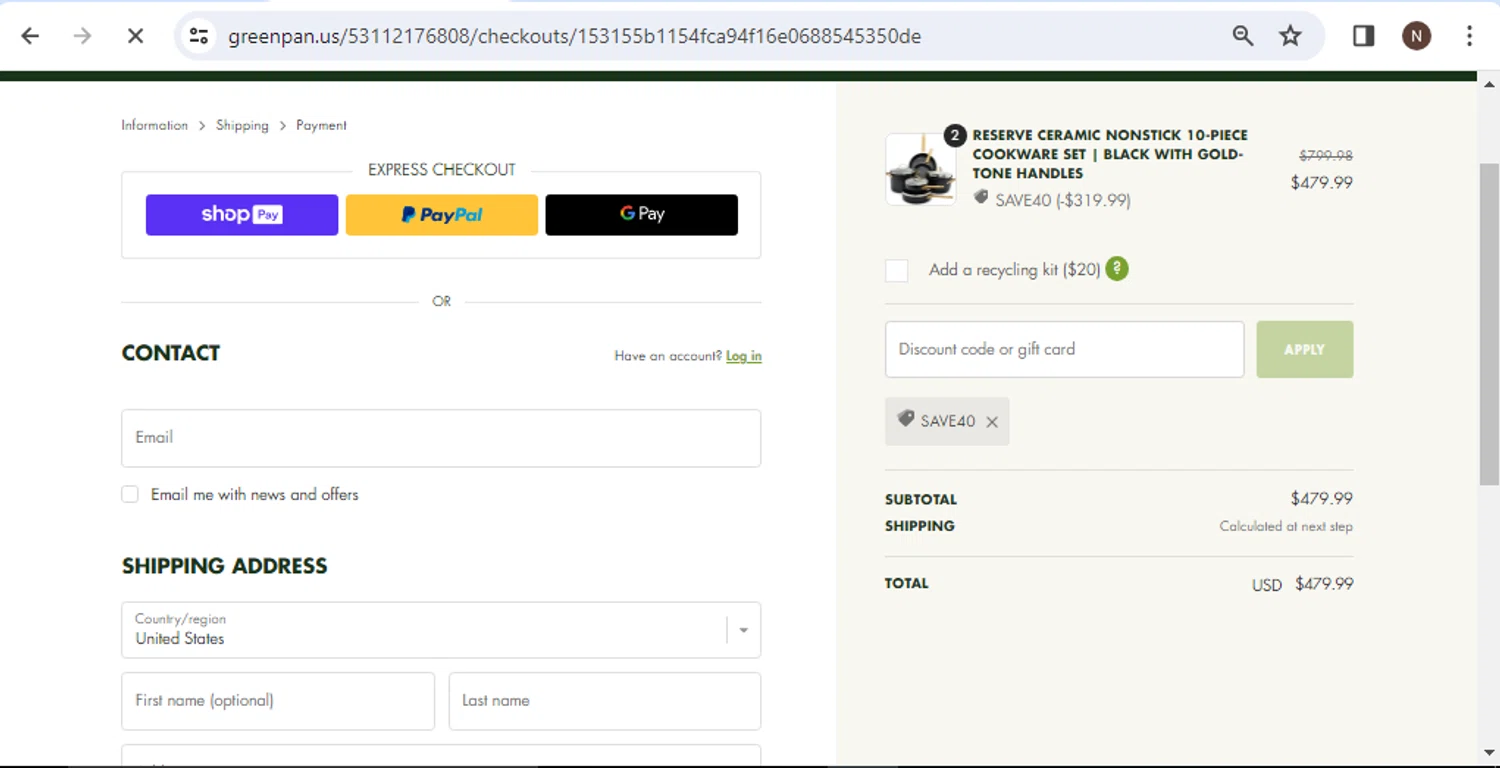 Green Pan Promo Codes 40 Off March 2024