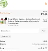 28off coupon verification screenshot